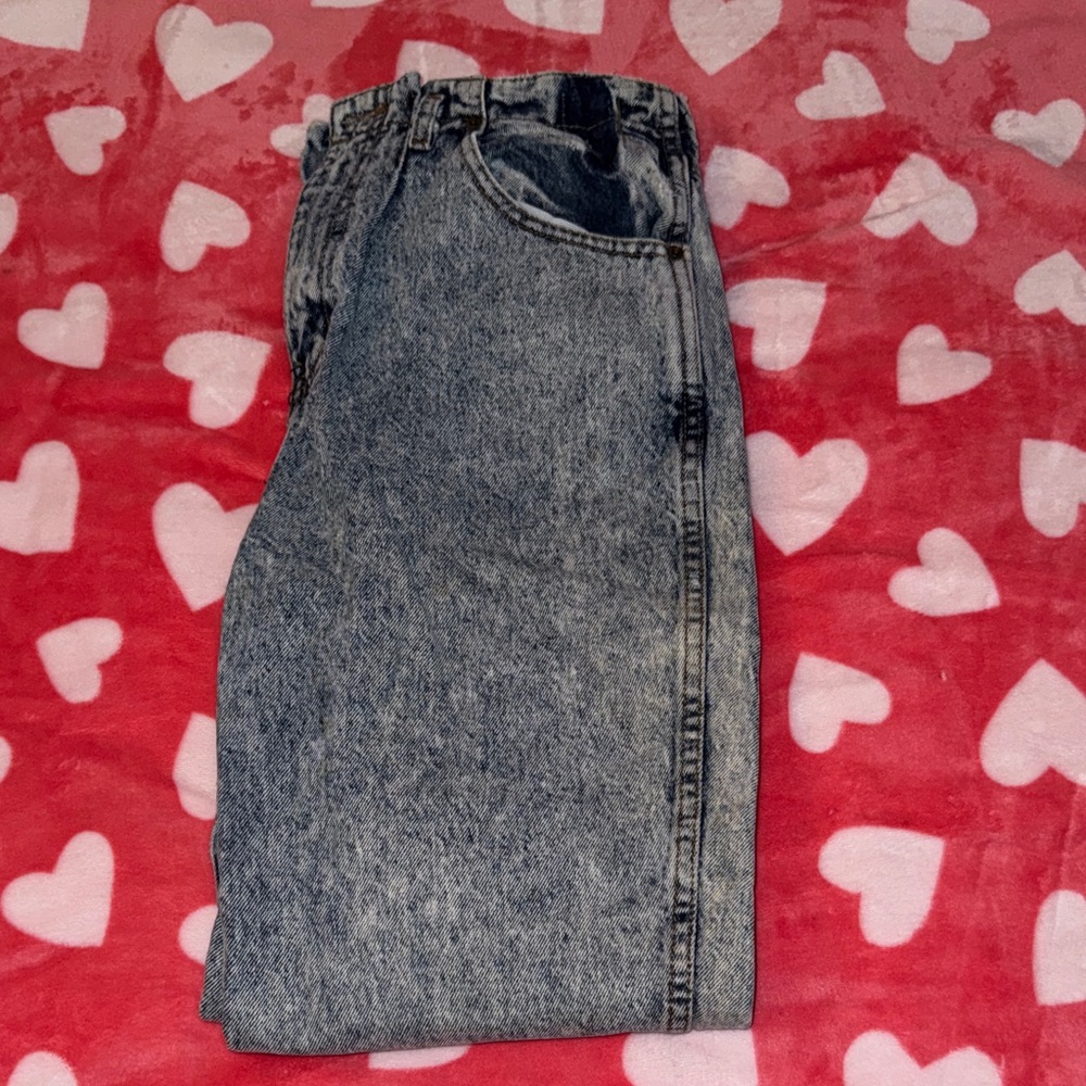 Vintage Bonjour Women's High Rise Jeans - Blue